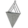 Cheung's Bea Set of 3 Galvanized Wall Planters - 4 of 4