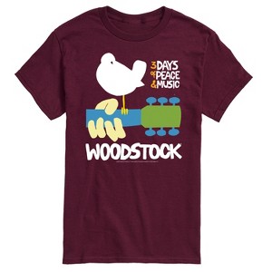Men's - Woodstock - 3 Days of Peace & Music Guitar Short Sleeve Graphic T-Shirt - 1 of 4