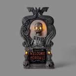 Animated Skeleton 'Welcome Mortals" Halloween Decorative Tombstone - Hyde & EEK! Boutique™