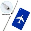 Unique Bargains Plane Print Reinforced aluminum alloy Luggage Tags - 3 of 4