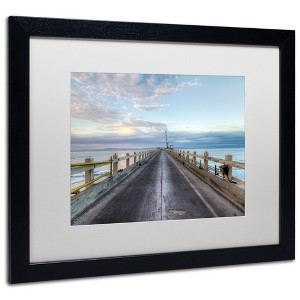 Trademark Fine Art -Chris Moyer 'Carpinteria Pier View I' Matted Framed Art - 1 of 4