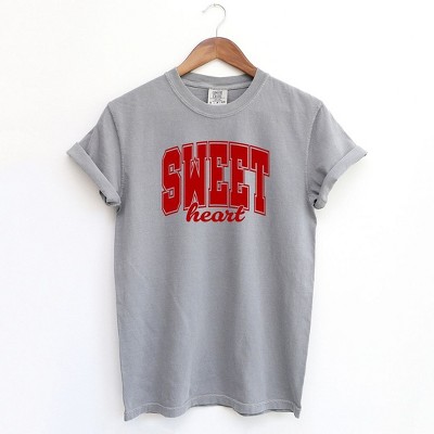 Simply Sage Market Women's Sweetheart Varsity Short Sleeve Garment Dyed Tee