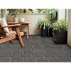 Wood Plastic Composite Deck Tiles Set of 20pcs, Composite Decking Resist Rust, Patio Flooring Outdoor Waterproof - 3 of 4