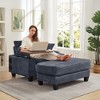 NicBex Modern Oversized Armrest Sofa Futon Couch with Ottoman&Rotating Table,Comfy Sleeper Sofa for Living Room,Apartment - 4 of 4