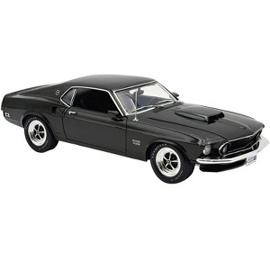 1969 Ford Mustang BOSS 429 Black Jade Metallic Limited Edition to 429 pieces Worldwide 1/18 Diecast Model Car by ACME - 1 of 4