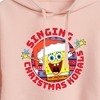 Women's - SpongeBob SquarePants - Singing Christmas Korals Cropped Graphic Hoodie - 2 of 4