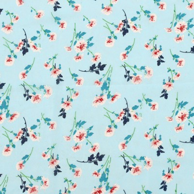 sky blue floral