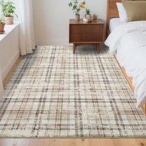 Coucheta Runner Rug for Kitchen Non Slip Bathroom Rugs Indoor Plaid Area Rug for Entryway Stain Resistant Area Rug for Hallway - 1 of 4