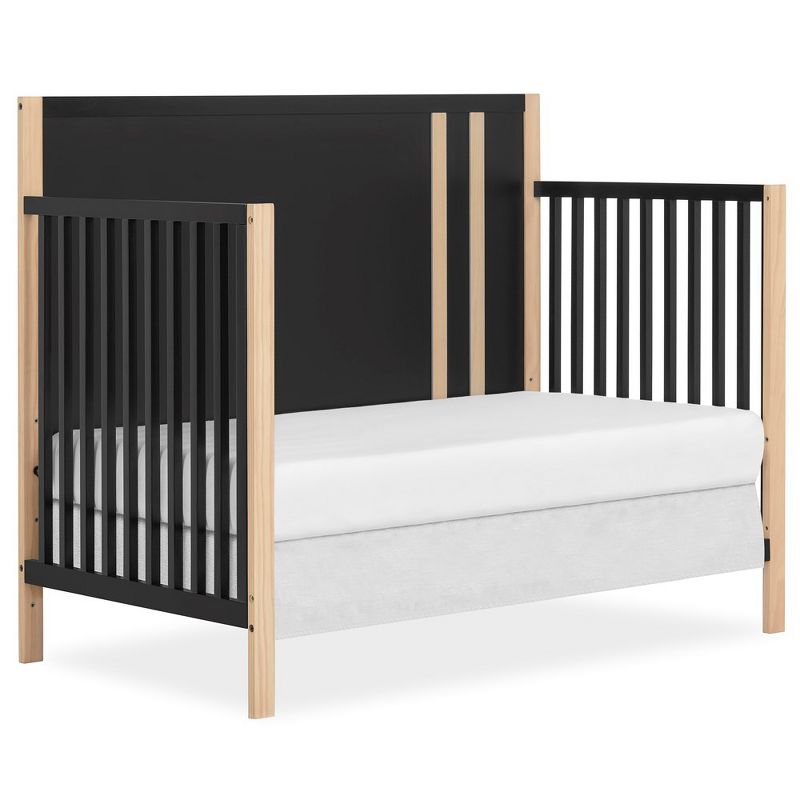 Dream On Me Soho Convertible Crib In Matte Black Vintage, JPMA & Greenguard Gold Certified, Crafted with Sustainable New Zealand Pinewood, 4 of 6