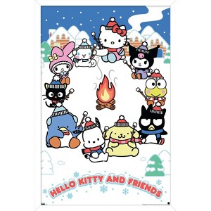 Trends International Hello Kitty and Friends: 24 Aspen - Marshmallows Framed Wall Poster Prints - 1 of 4