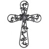Dicksons MWC-409 Ornate Filigree Design With Vines Pewter Finish 23 x 17 Inch Metal Decorative Hanging Wall Cross - 2 of 3