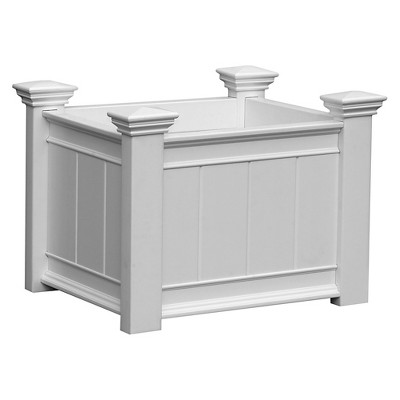 Barcelona Rectangular Planter Box - White - Vita