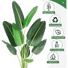 Tall Artificial Bird of Paradise Tree, Large Faux Tropical Plant for Indoor Outdoor - 2 of 4