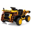 24V Kids Ride on Dump Truck with Electric Dump Bed, 2-Seater Electric Truck Car w/Remote Controlfor Kids - 2 of 4