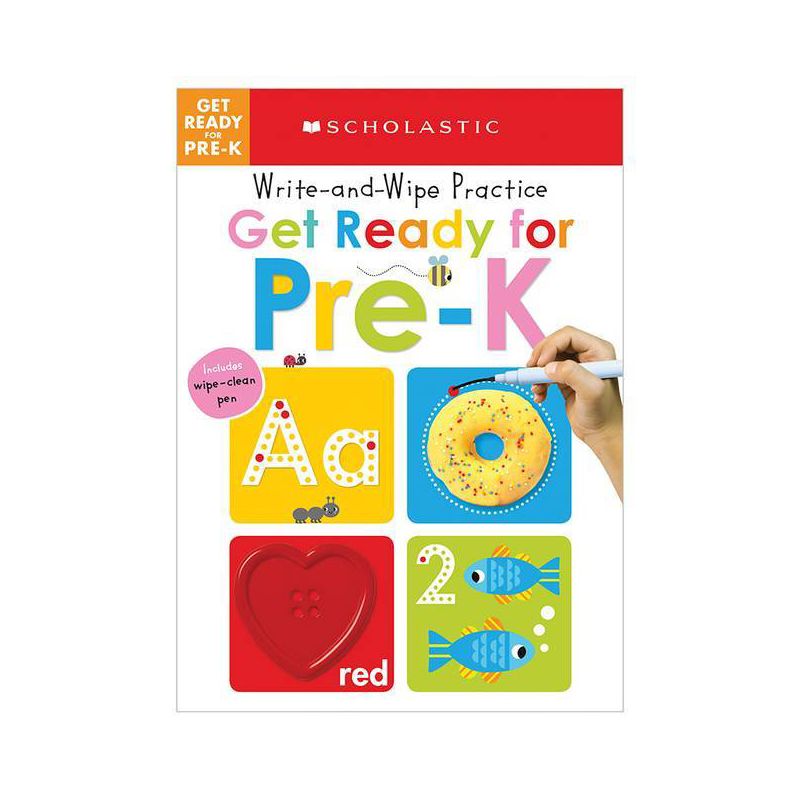 Write and Wipe Practice : Get Ready for Pre-K - (Paperback) - by Scholastic Inc. &#38; Scholastic Early Learners, 1 of 2