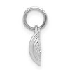 Black Bow Jewelry 14k White Gold Curved Barbell Pendant - 2 of 4