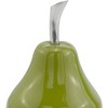 HomeRoots 7" Green Aluminum Decorative Pear Tabletop Sculpture - 4 of 4