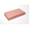 Bacati - Solid Coral Pink 100 percent Cotton Universal Baby US Standard Crib or Toddler Bed Fitted Sheet - 3 of 4