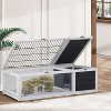 BestMassage Tortoise Habitat Wooden Tortoise House Removable Tray for Small Medium Animals, Gray - 2 of 4