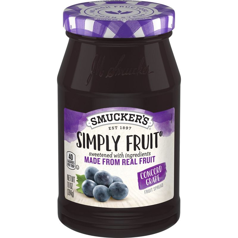 Smucker&#39;s Simply Fruit Concord Grape Spread - 10oz, 1 of 7