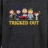Women's - Peanuts - Tricked Out Lightweight French Terry Wide Neck Long Sleeve Shirt - 2 of 4