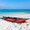 Costway Inflatable Water Float Set Portable 2-person Kayak with Aluminium Oars EVA Padded Seat Blue/Red/Turquoise/Yellow - 2 of 4