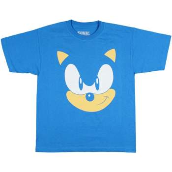 Sonic The Hedgehog Boys' Speedster Big Face Graphic Print T-Shirt