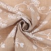 INSPIRE CHIC Women's Floral Printed Cotton Linen Lace Trim Square Scarves 1Pc - 4 of 4