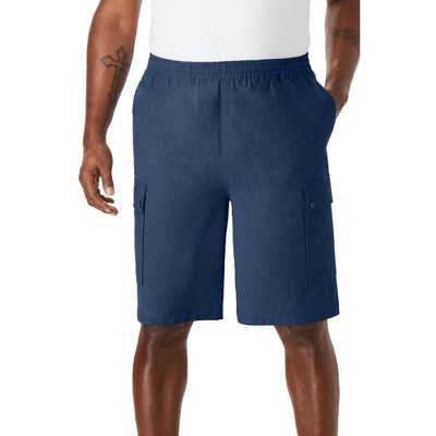 KingSize Men's Big & Tall Full Elastic Waist Gauze Cargo Shorts