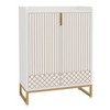 Lirago White 5-Tier Shoe Cabinet E1 MDF Metal Frame 29.52x13.78x41.34 Holds 20 Pairs Shoes Storage Organizer - 4 of 4