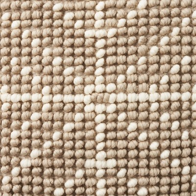 20"x20" Beige Ivory Snowflake Loop Square Throw Pillow