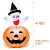 Tangkula Halloween Decoration Inflatable Ghost in Pumpkin Halloween Ghost Pumpkin lantern - 2 of 4