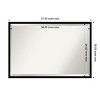 Amanti Art Incline Beveled Wood Framed Bathroom Vanity Wall Mirror - 3 of 4