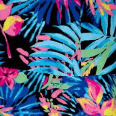 navy multi florals