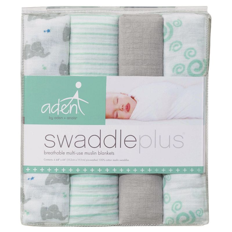 aden + anais essentials Muslin Swaddle Blankets - 4pk, 2 of 10