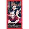 PosterPalooza | Panoramic Classic Modern Red Picture Frame - UV Acrylic, Foam Board Backing, Hanging Hardware - 2 of 4