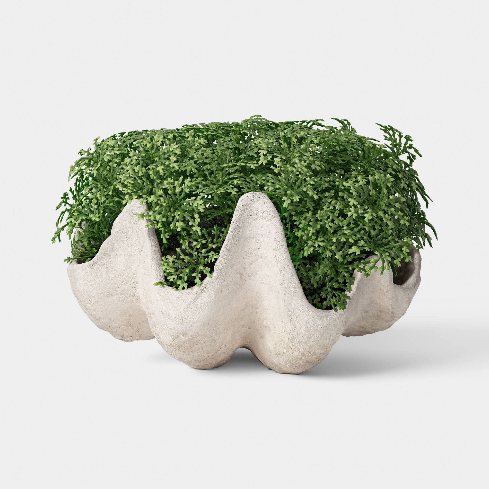 5" Shell Moss Bowl Outdoor Patio Tabletop Artificial Plant - Threshold™ designed with Studio McGee