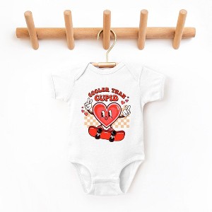 The Juniper Shop Cooler Than Cupid Skater Baby Bodysuit - 1 of 2