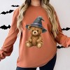 Watercolor Witchy Bear - Womens Garment Dyed Long Sleeve - 3 of 3