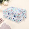 Unique Bargains Women's Rose Octagonal Travel Cosmetic Bag 1 Pc - 3 of 3