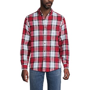 Lands' End Men's Traditional Fit Flagship Flannel Shirt - 1 of 4