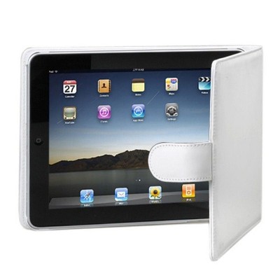 MYBAT For Apple iPad 1 White Leather Case Cover
