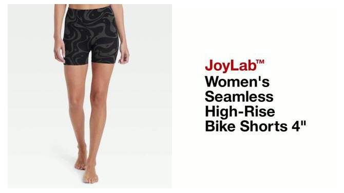 Women's Seamless High-Rise Bike Shorts 4" - JoyLab™, 2 of 6, play video