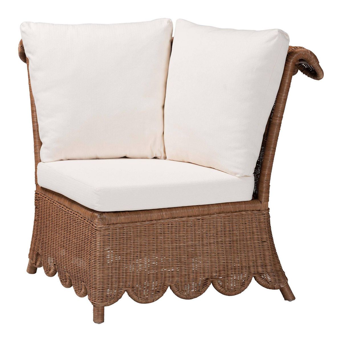 bali & pari Detta Natural Rattan 3  Piece Sectional Set Peanut Brown - thumbnail 6