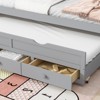 RISOKEYS Twin Size Pine Wood Bed with Headboard,Footboard,Trundle & 3 Storage Drawers–for Small Bedrooms,Guest Rooms–Easy Assembly - 4 of 4