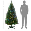 TopComfy Christmas Tree Stand 6ft Prelit Artificial Christmas Tree with Easy Setup, Green, 37"*37"*70.8" - 3 of 4