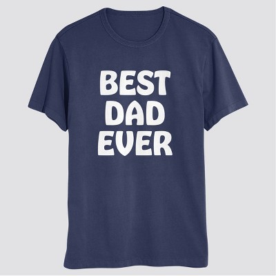Men's Best Dad Ever Short Sleeve T-Shirt - Navy Blue
