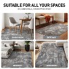 World Rug Gallery Abstract Marble Shag Rug – Blue – Cozy & Durable – Medium Pile for Living Room, Bedroom, or Entryway - 4 of 4