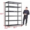 ROOMTEC 6 Tier Heavy Duty Metal Storage Shelves, Adjustable Standing Storage Shelf Units Rack for Garages, Kitchen (84"H x 55.1"W x 23.6"D) - 3 of 4