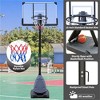 YONWAY Height Adjustable Basketball Hoop, 7.5 to 10ft Adjustable Basketball Stand with 44" Backboard, Portable Goal System with Base and Wheels - 4 of 4